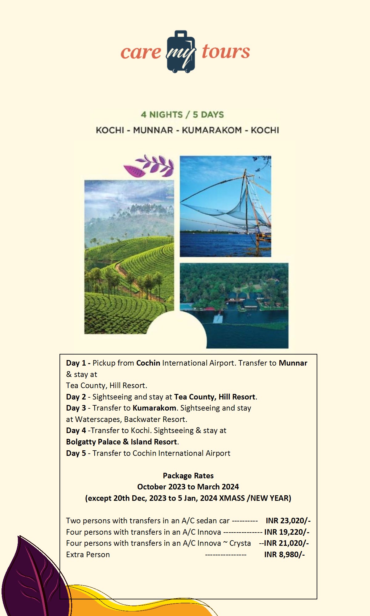 Kerala Tour Package 2024 conv 2