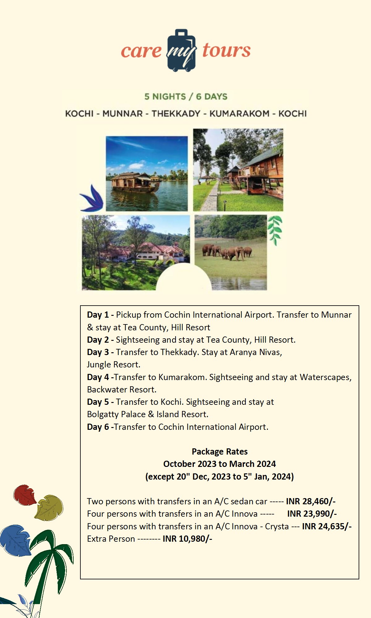 Kerala Tour Package 2024 conv 3